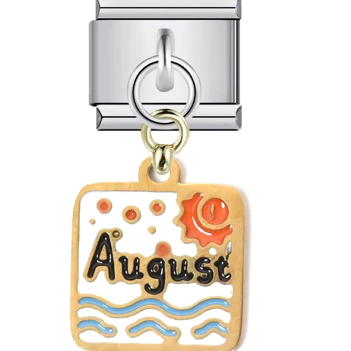 Wholesale Italian Charm Bracelet 9mm DIY Splicing Creative Pattern Pendant Titanium Steel Composable Bracelet