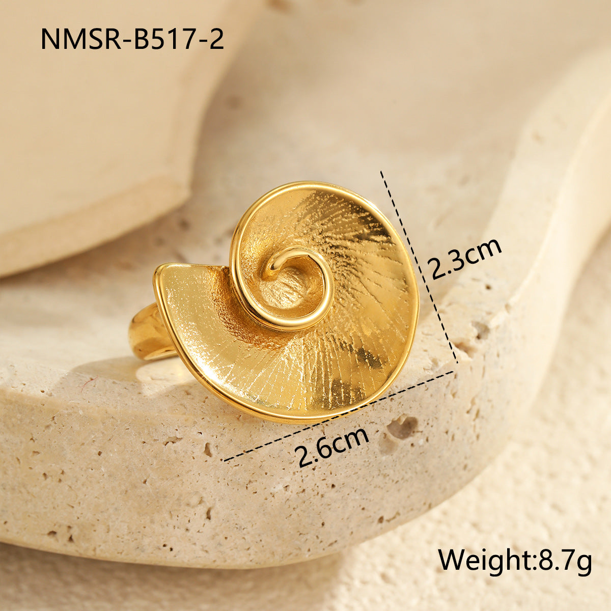 Wholesale Geometric Lines Metal Sense Stainless Steel Ring