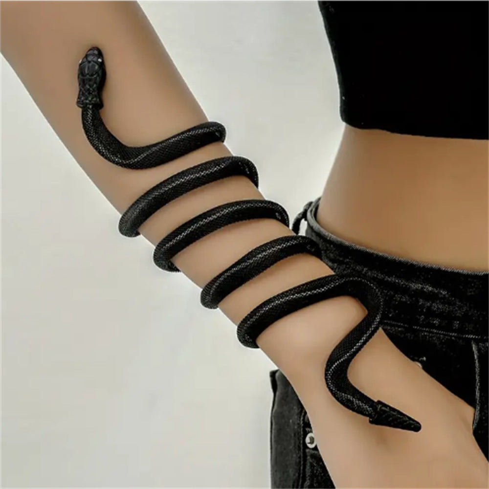 Wholesale Retro Punk Snake Design Alloy Arm Chain Bracelet Trendy Jewelry Accessory For Gift Giving And Boutique Resale