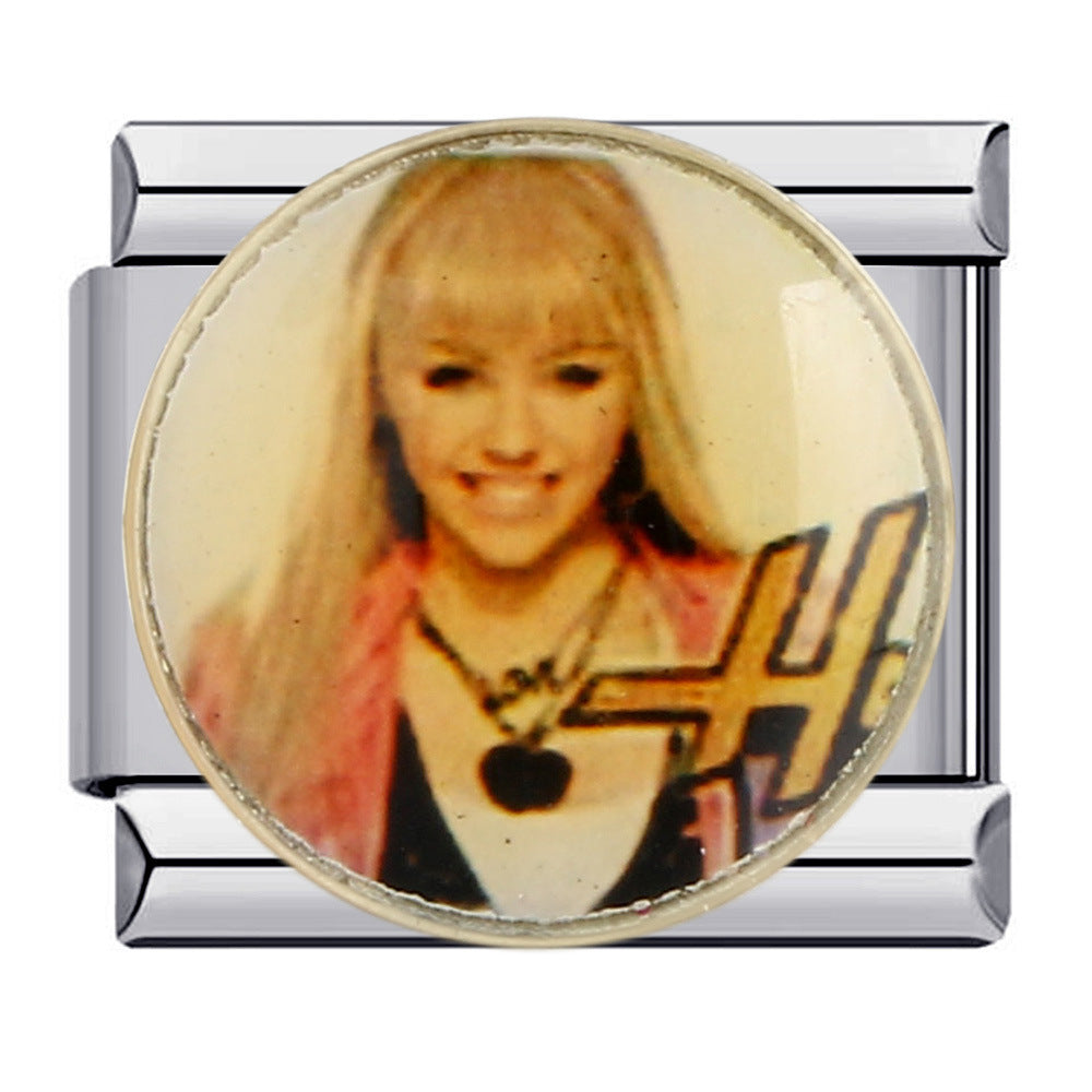 Wholesale 9mm Italian Charm Starter Bracelets DIY square Single Section Creative Stainless Steel Composable Bracelet