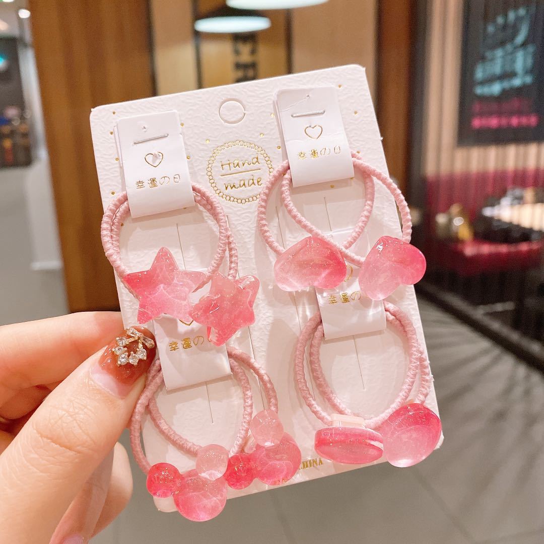 Wholesale Transparent Cute Kids Hair Scrunchies ACC-HS-Hengy001