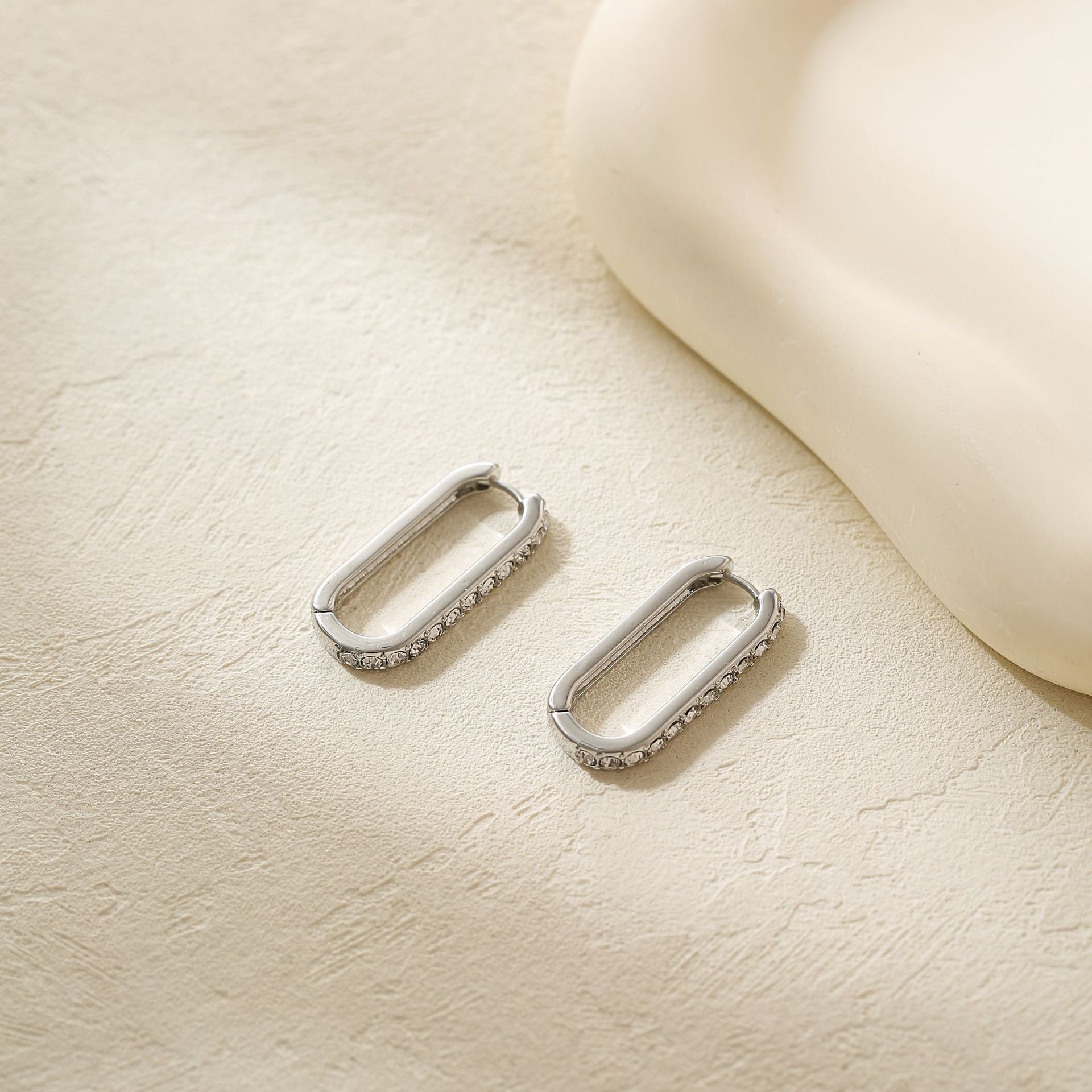 Wholesale  irregular earrings high sense pleated earrings