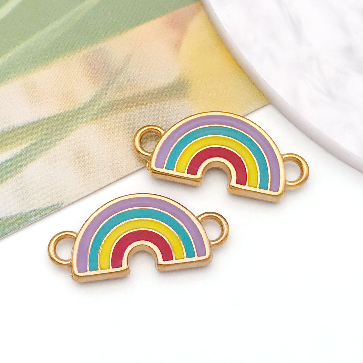 Wholesale Stainless steel enamel butterfly knot candy Western cowboy horse head  Charms