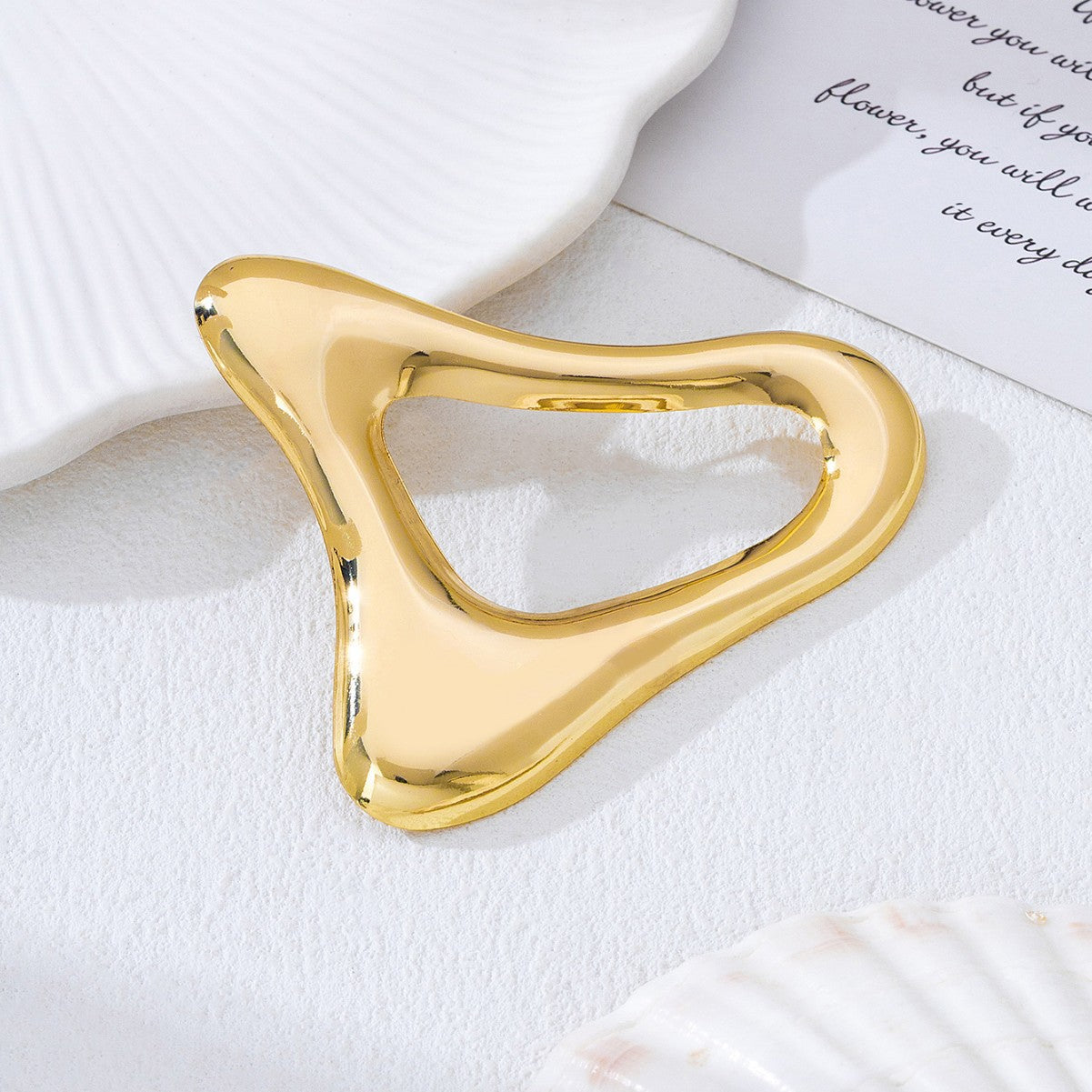 Wholesale Fashionable Trendy Metal Largegeometric Brooch