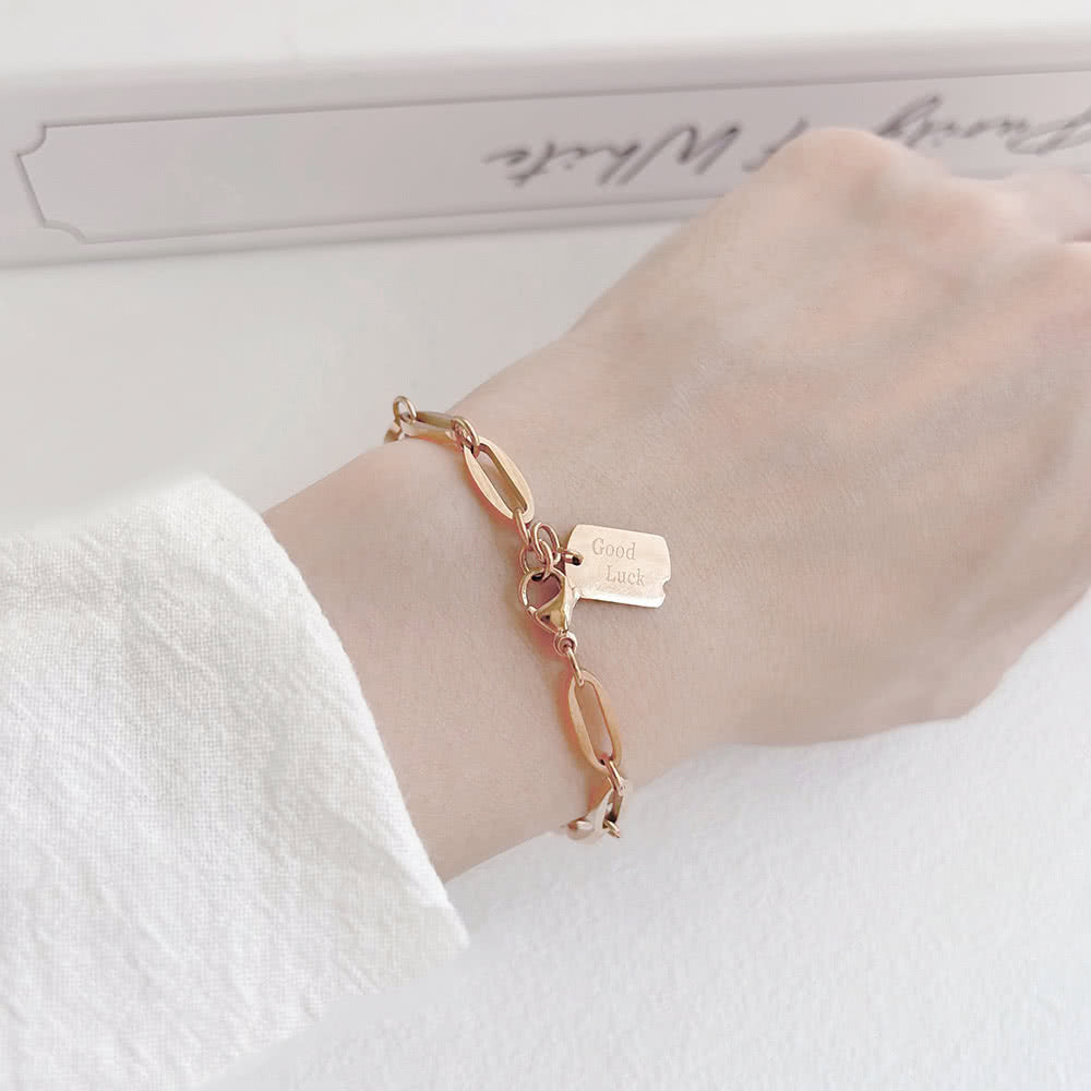 Wholesale Titanium Steel Geometric Square  Bracelet