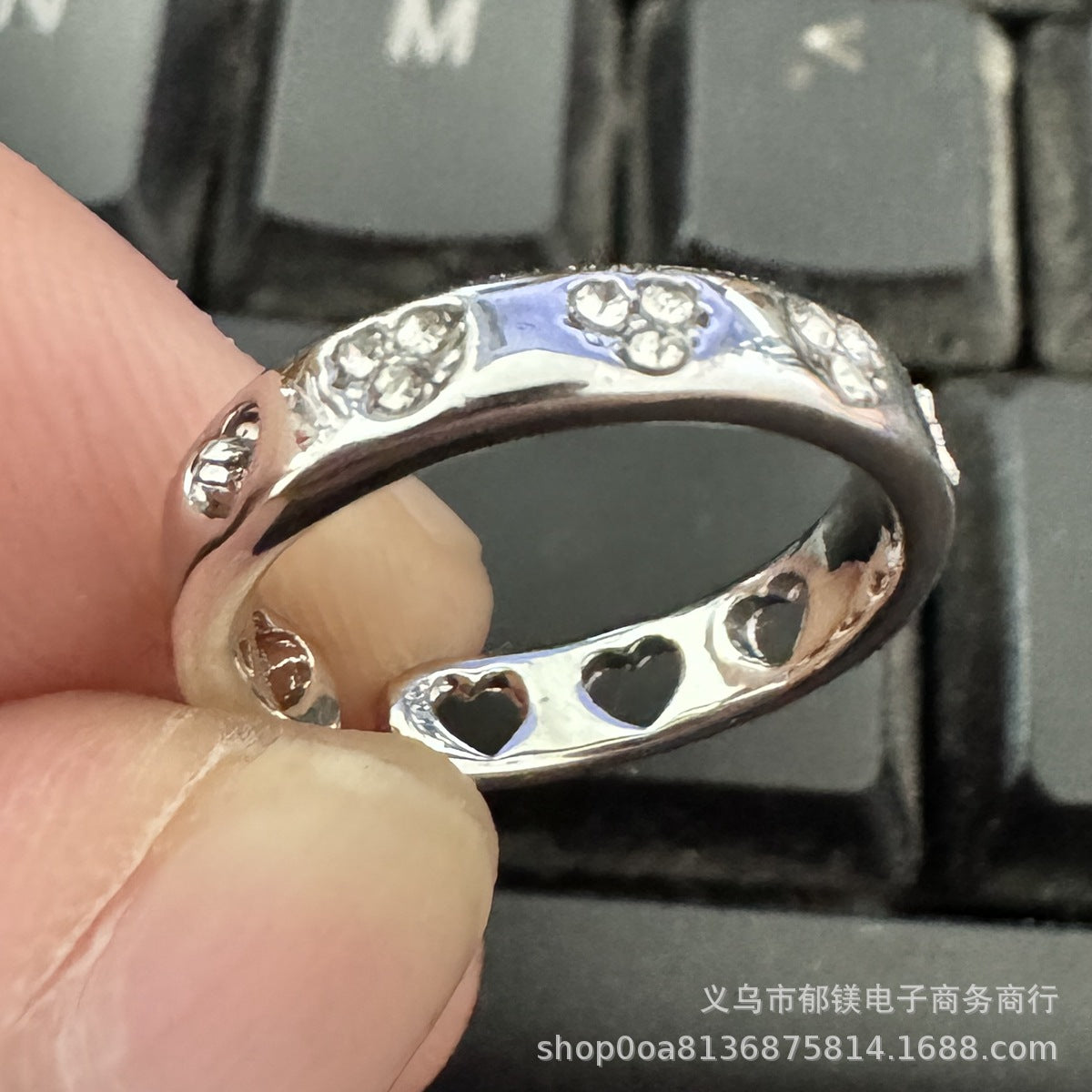 Wholesale Geometric Polished Interlaced Rings ACC-RS-YuMei017