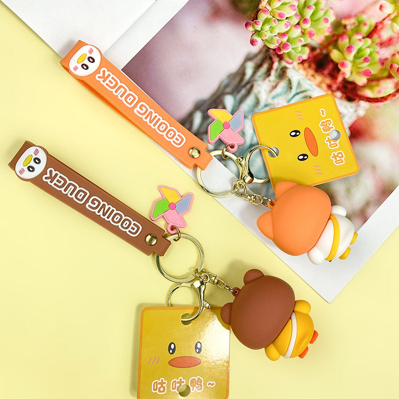 Wholesale Cartoon Cute Duck PVC Keychains ACC-KC-Chaow006