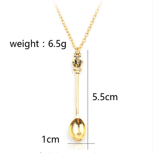 Wholesale Mini Creative Teaspoon Pendant Necklaces ACC-NE-Juna004