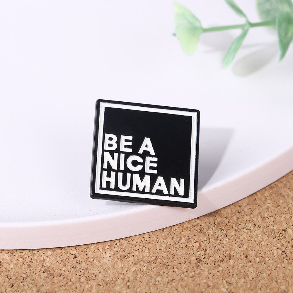 Wholesale  short sentence paint brooch