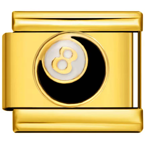 Wholesale  Italian Charm Bracelet 9mm DIY Billiards Snooker  Creative Stainless Steel Composable Bracelet