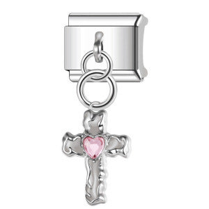 Wholesale 5pcs Italian Charm Bracelet 9mm DIY Splicing Cross Pendant Stainless Steel Composable Bracelet