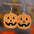 Wholesale Halloween grimace pumpkin sequins pendant earrings