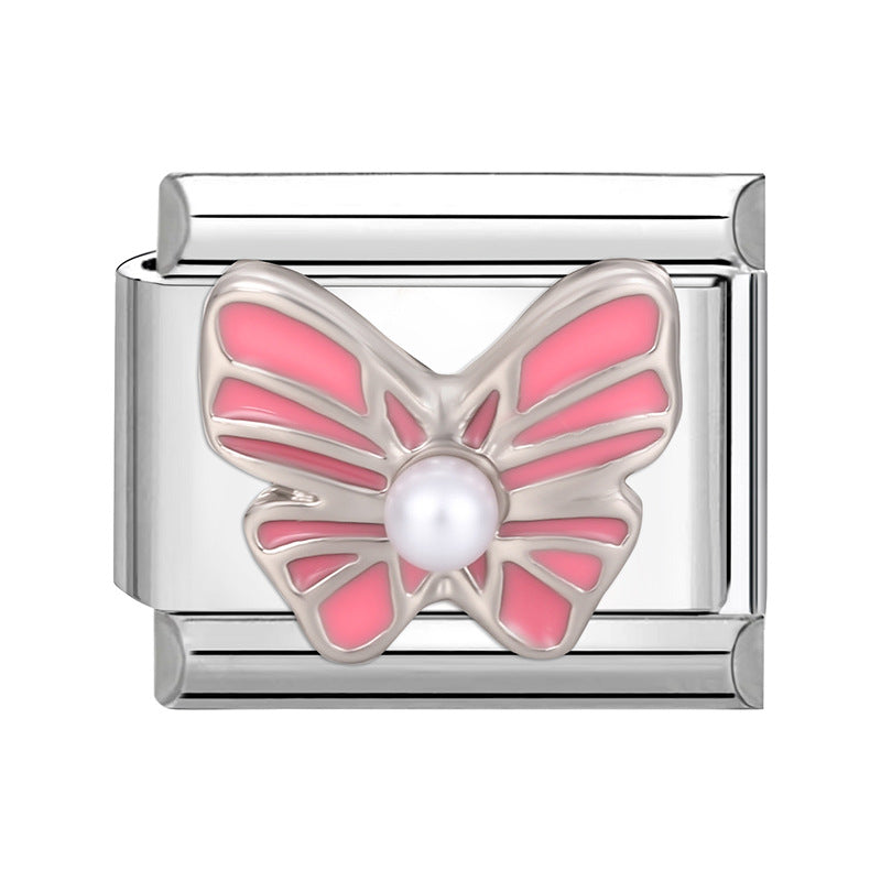 Wholesale Italian Charm Bracelet 9mm DIY Splicing Cute Creative Stainless Steel Composable Bracelet