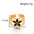 Wholesale line round love oil drop retro titanium steel opening adjustable ring