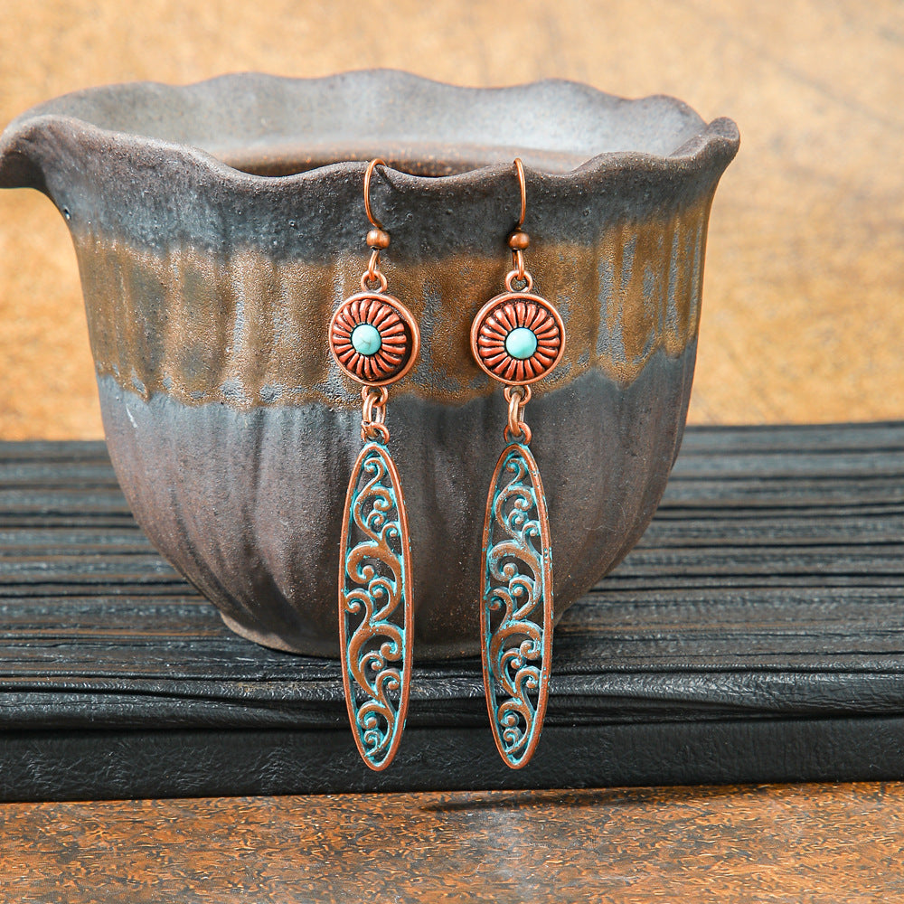 Wholesale Zinc Alloy Bohemian Geometric Tassel Earring Set - Trendy Jewelry Accessory for Boutique Resale