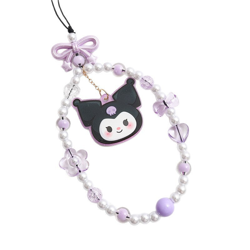 Wholesale Cartoon Mobile Phone Rope Acrylic Keychains  ACCVIP