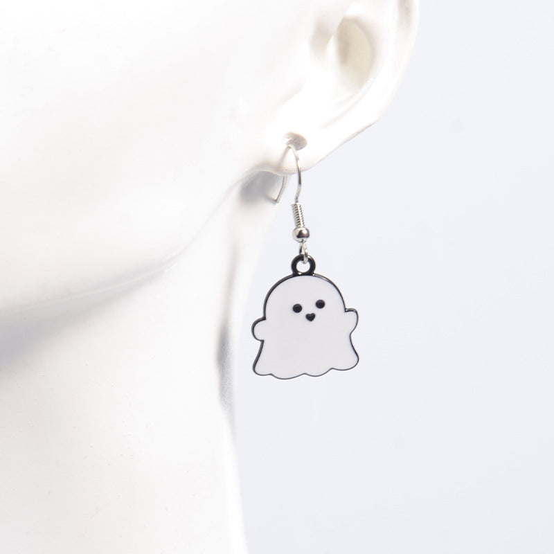 Wholesale Metal Ghost Earrings Sweet Cool Wind Style Fashion Accessory for Women
