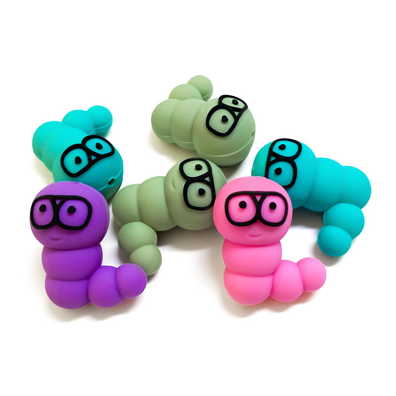 Wholesale 10pcs Silicone Cartoon 3D Focal Beads ACC-BDS-WDX230