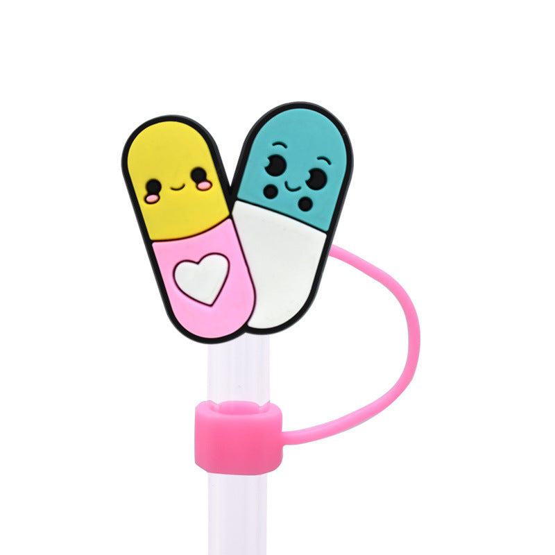 Wholesale Random 100pcs Medical Straw Cover 10MM Straw Tube Cap