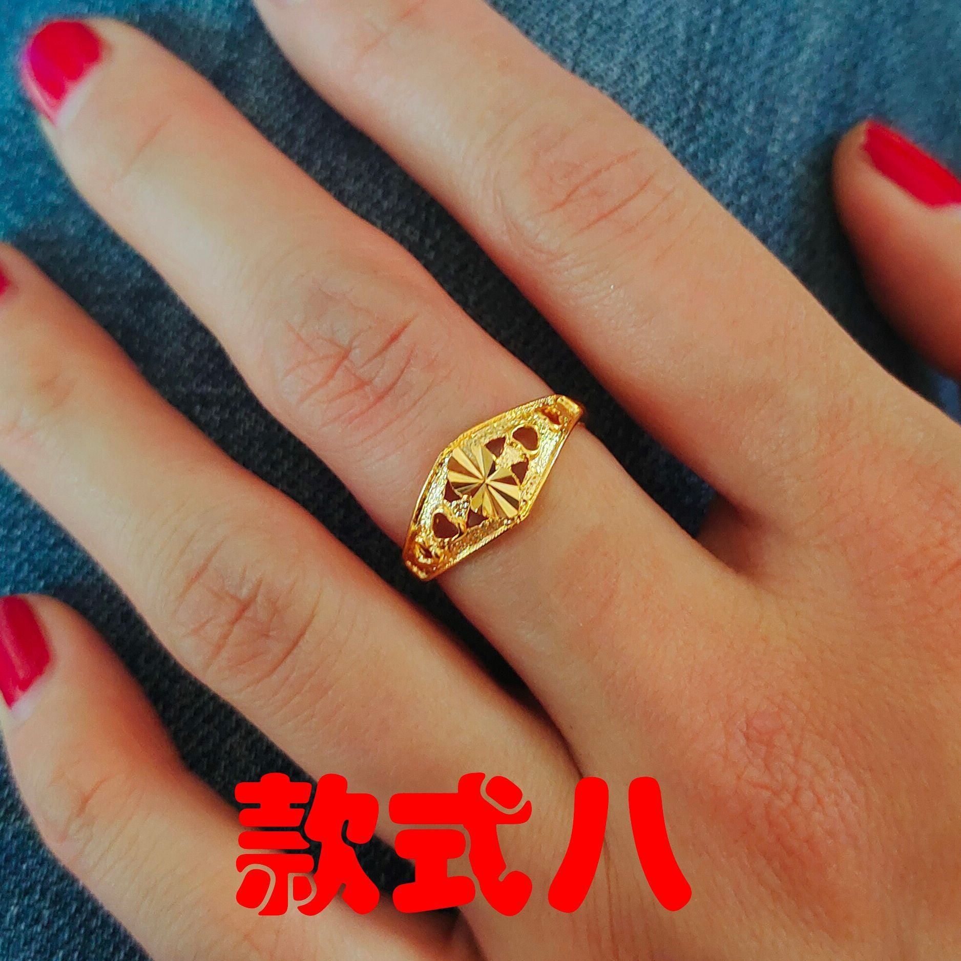 Wholesale Gold Big Flower Ring ACC-RS-WanXi010