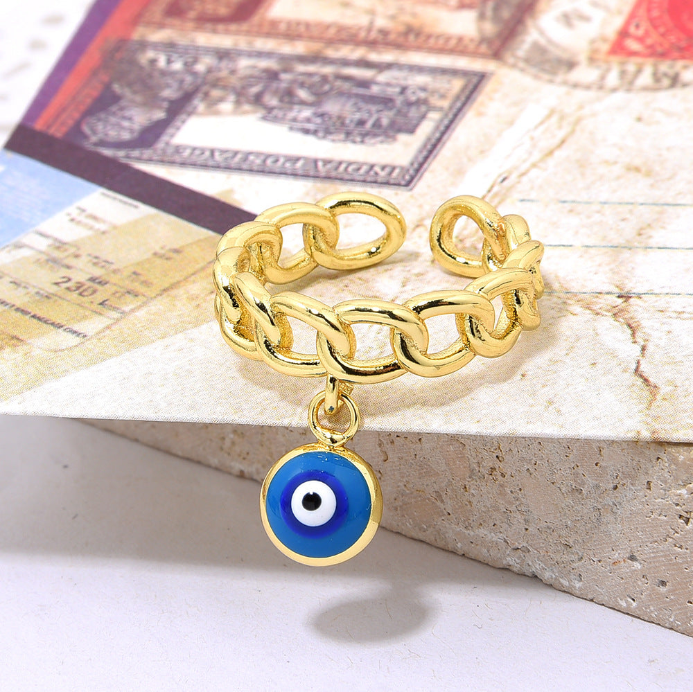 Wholesale Oil-Dripping Demon Eye Ring