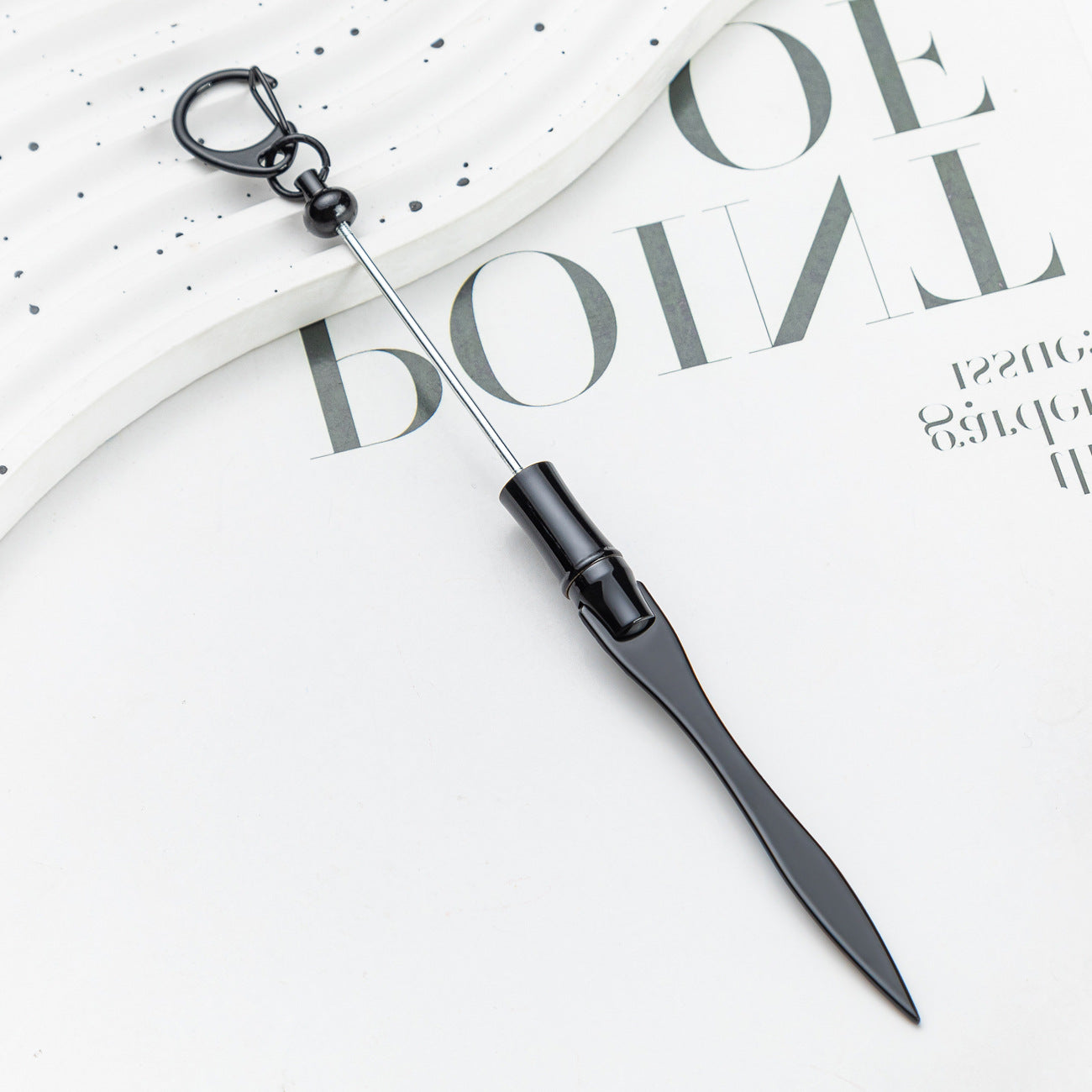 Wholesale Beadable Letter Opener Keychain Metal Paper Cutter ACC-KC-HuaH006