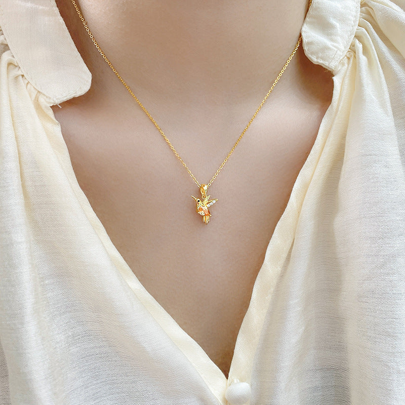 Wholesale  S925 Sterling Silver Necklace  Zircon Pendant Necklaces