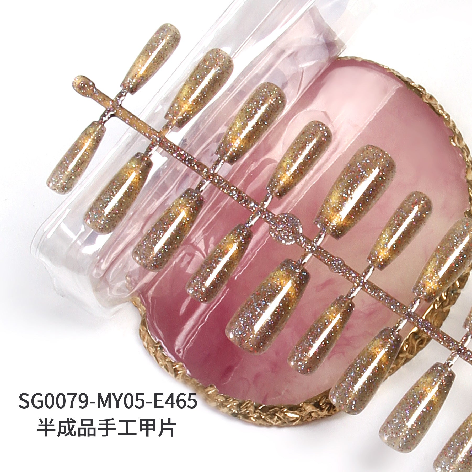 Wholesale of 5PCS Handmade Press on Nails Kits Prefabricated Nail Plates Semi-finished DIY Handmade Nail Plates ACC-NS-XKQ005