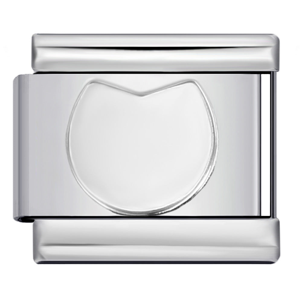 Wholesale Italian Charm Bracelet 9mm DIY Splicing Removable Silver Stainless Steel Composable Bracelet