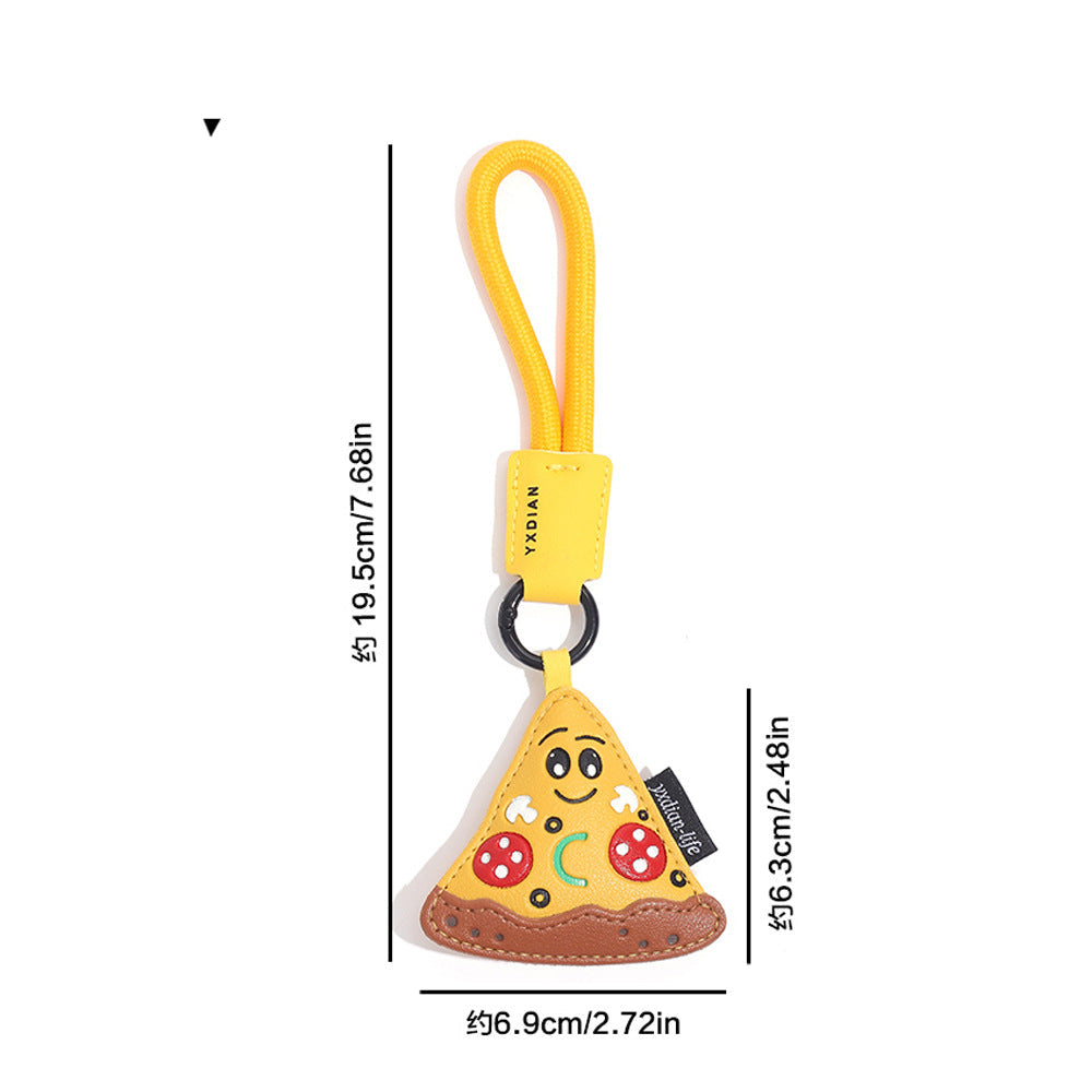 Wholesale Cartoon Leather Donut Keychain