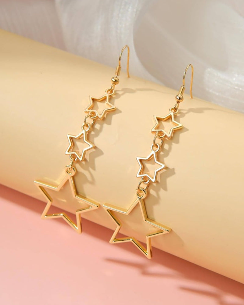 Wholesale  Hollow Star Women's Earrings