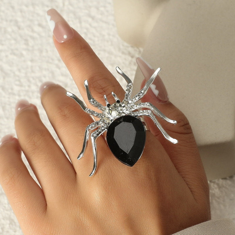 Wholesale Alloy Electroplated   Adjustable Ring with Diamond-Like Stones,  Trendy Fashion Accessory for Women