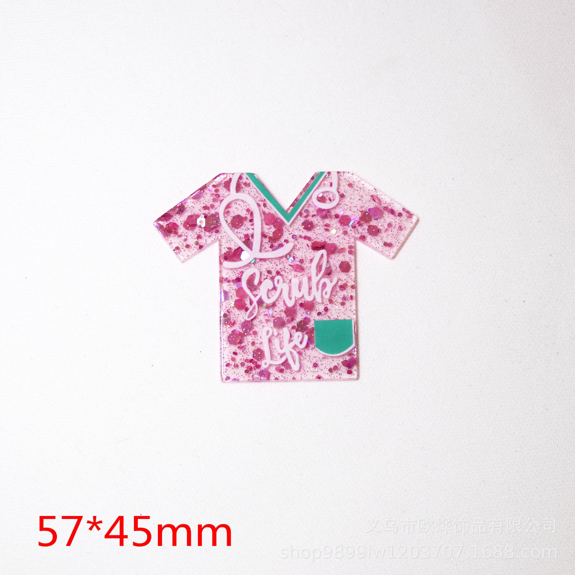 Wholesale 10pcs DIY Flatback Cartoon Colored Medical Acrylic Flatback Badge Reels Retractable Keychain DIY Accessories ACC-FK-OuYe006