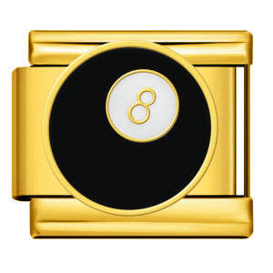 Wholesale Italian Charm Bracelet 9mm DIY Splicing Black Gold Stainless Steel Composable Bracelet