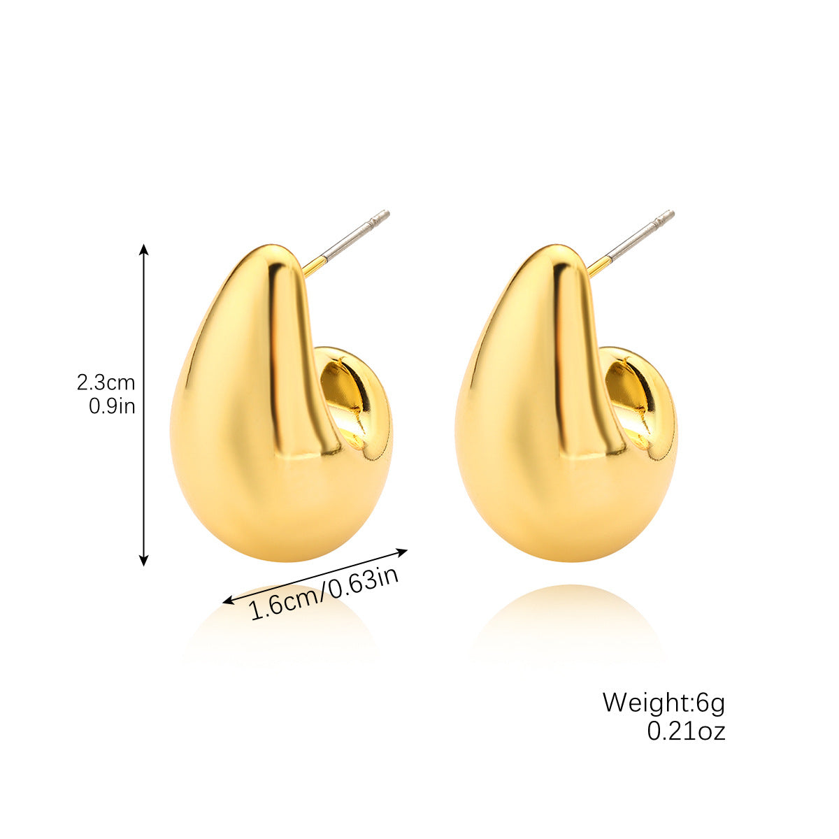 Wholesale Plastic Water Drop Acrylic Earring Set