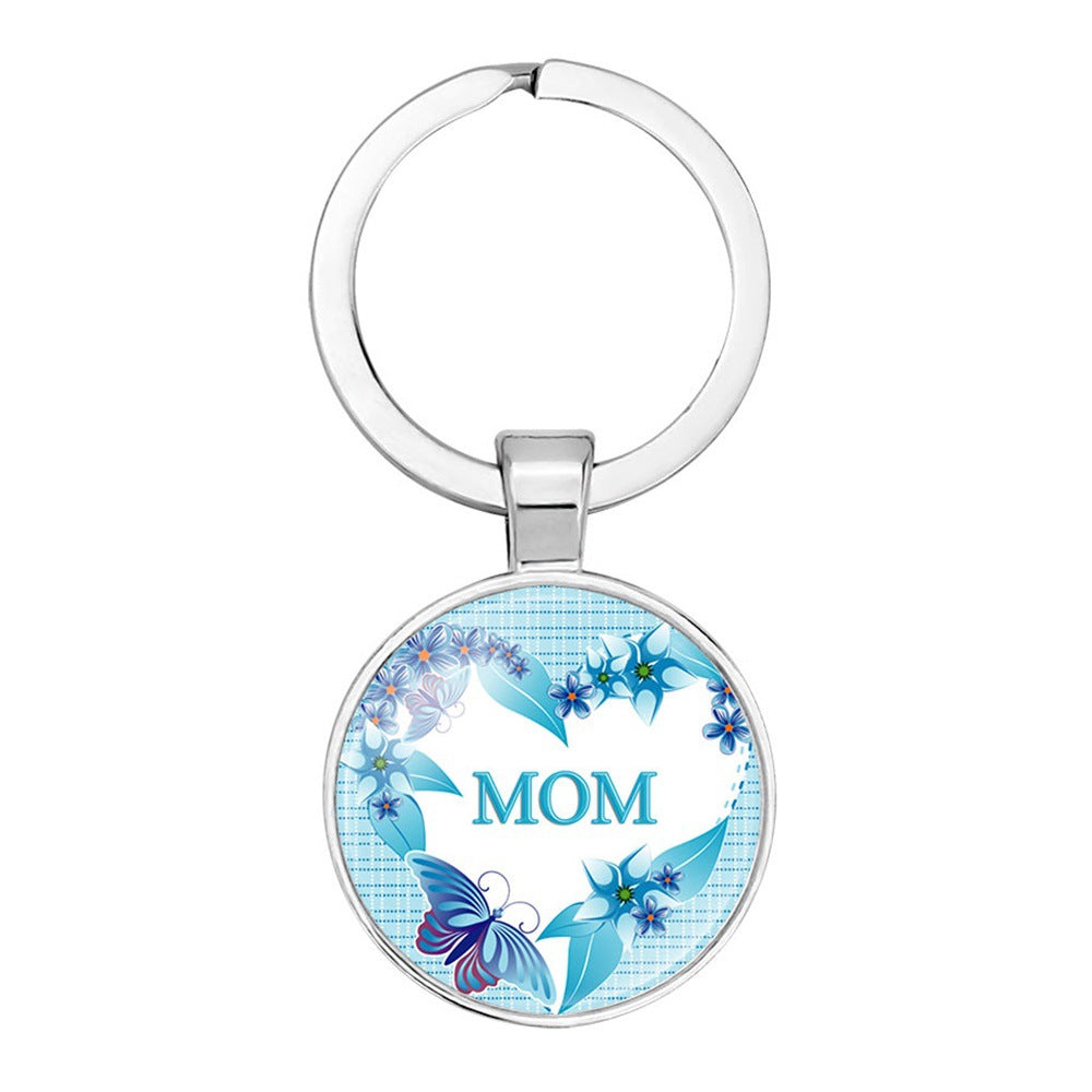 Wholesale Keyring Mom Mother' s Day Glass Keychain