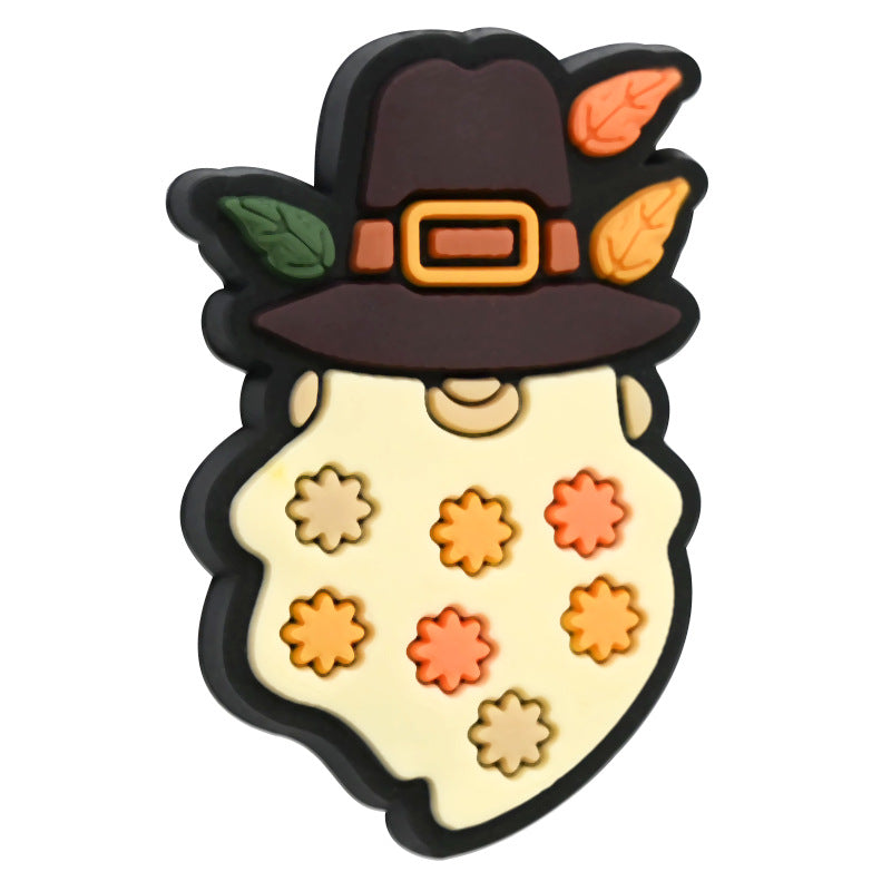 Wholesale Random 100pcs Thanksgiving PVC Soft Beads DIY Beaded Pen Accessories ACC-BDS-RYY011