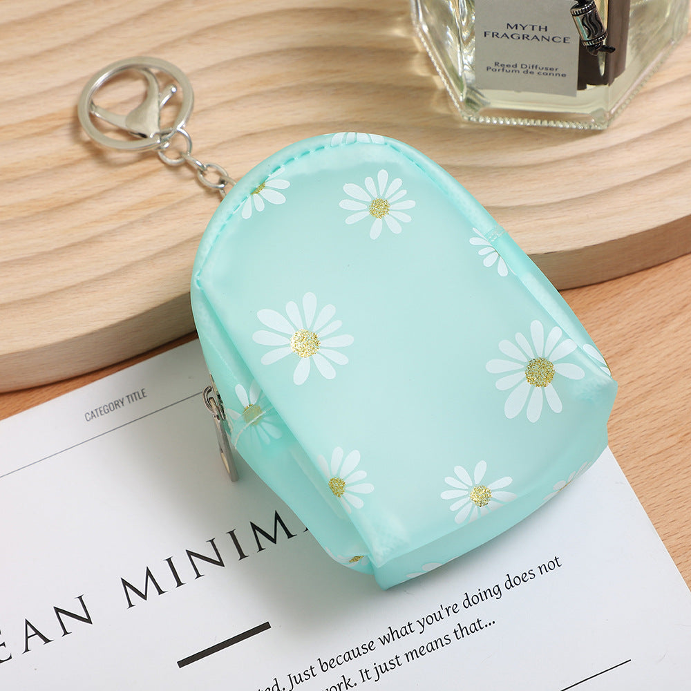 Wholesale Daisy Mini PU Coin Purse Keychain Keychain Wallet ACC-KC-GuoRan007
