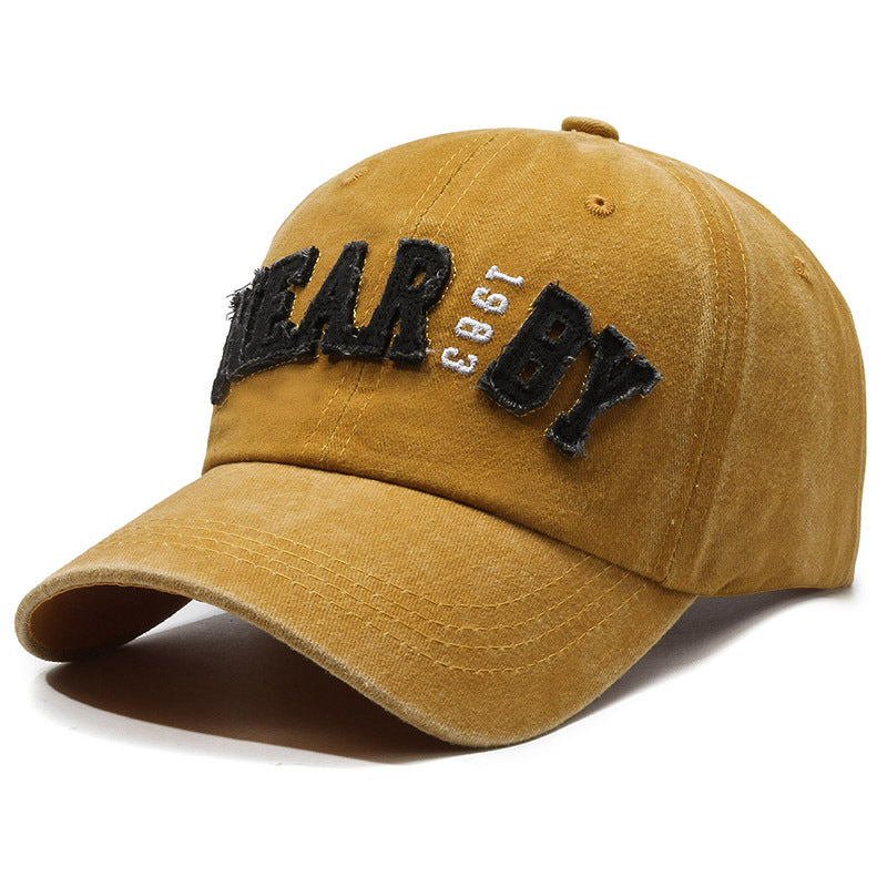 Wholesale Retro Distressed Hat Washed Cap Patch Letters Casual Baseball Cap ACC-HT-YiShangmei002