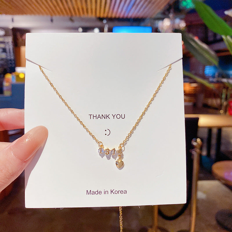 Wholesale Titanium Steel Non-fading Necklace Clavicle Chain Choker Necklace ACC-NE-Xiyue001