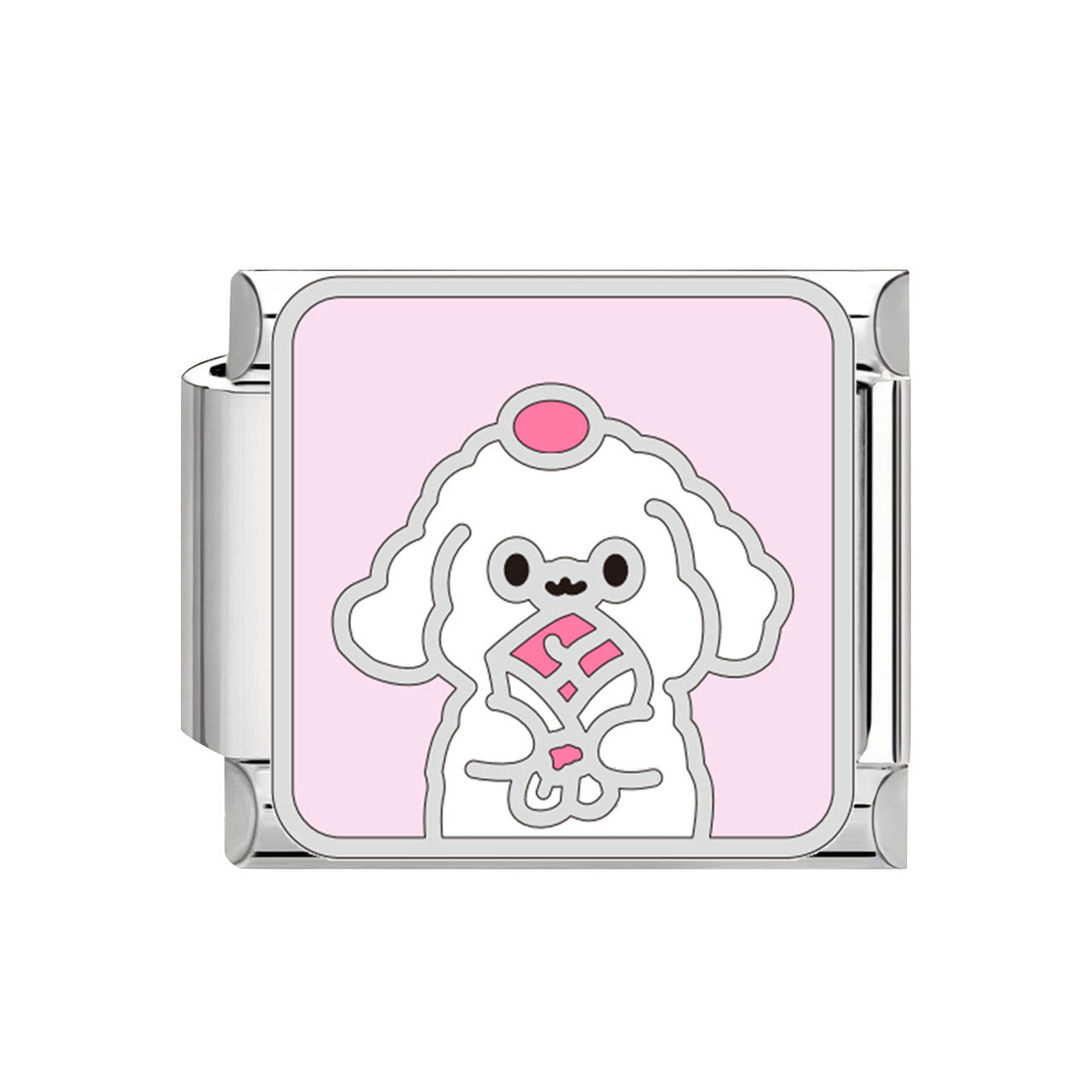 Wholesale 9mm Italian Charm Starter Bracelets DIY square Single Section Creative Stainless Steel Composable Bracelet
