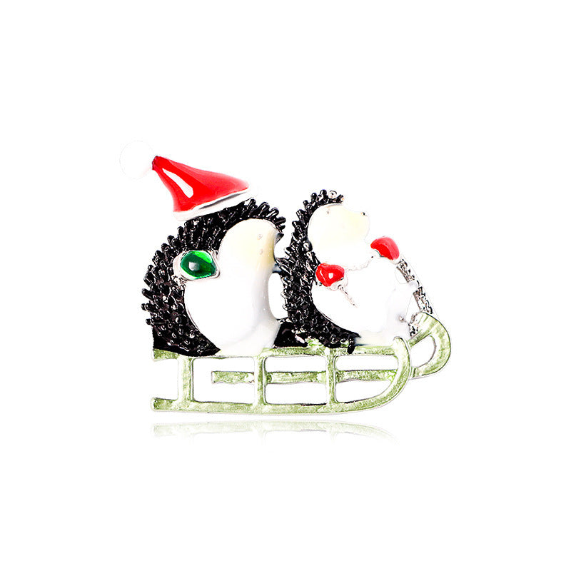 Wholesale Christmas cartoon snowman corsage brooch