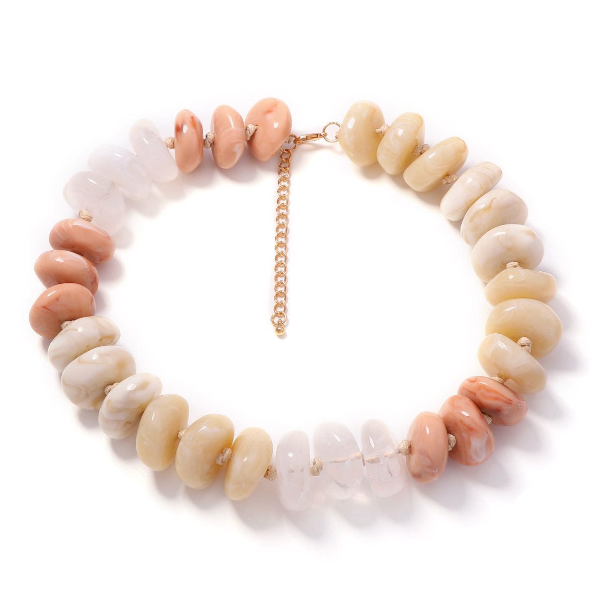 Wholesale Stylish Multicolor Beaded Necklace Chic Jewelry Accessory For Women