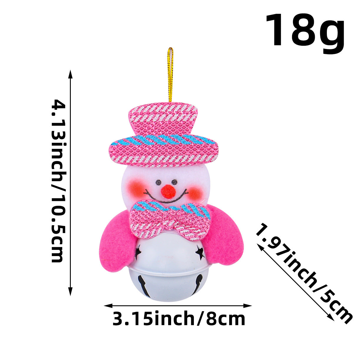 Wholesale Christmas Decorations Christmas Tree Pendants Old Man Doll Holding Bells