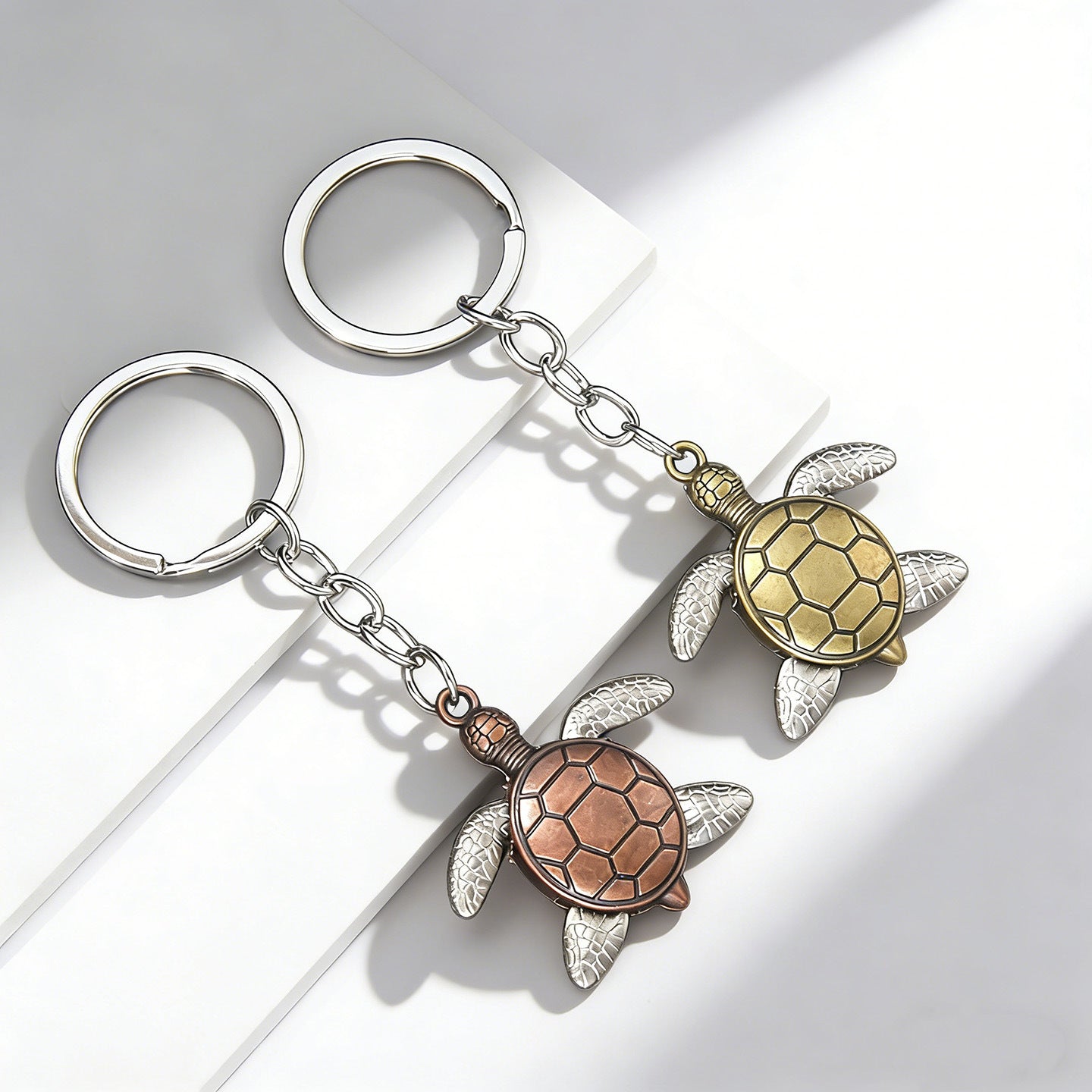 Wholesale Metal Turtle Keychain Antique Bronze Finish Car Key Accessory Boutique Gift