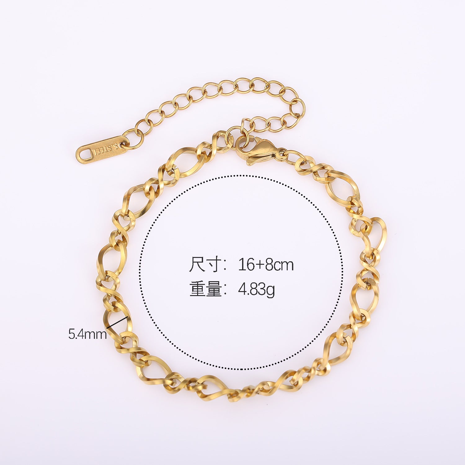 Wholesale Light Luxury Stainless Steel Cuban Chain