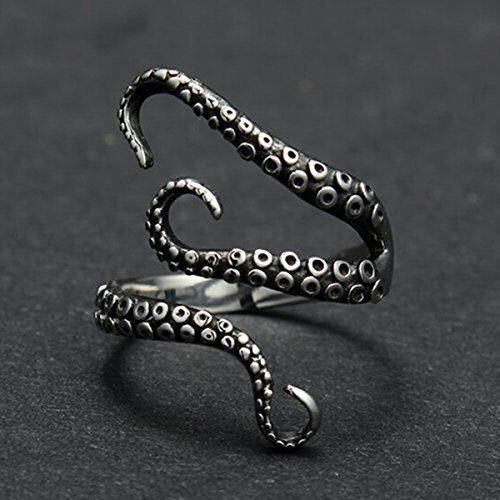 Wholesale  retro ring octopus tentacle northern sea monster open  ring