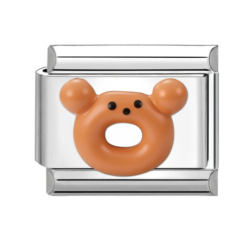 Wholesale Italian Charm Bracelet 9mm DIY Splicing Cute Creative Stainless Steel Composable Bracelet