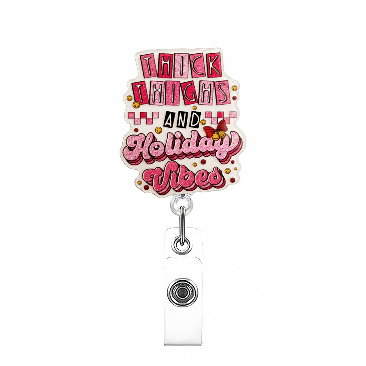 Wholesale Christmas rotating back  Badge Reels