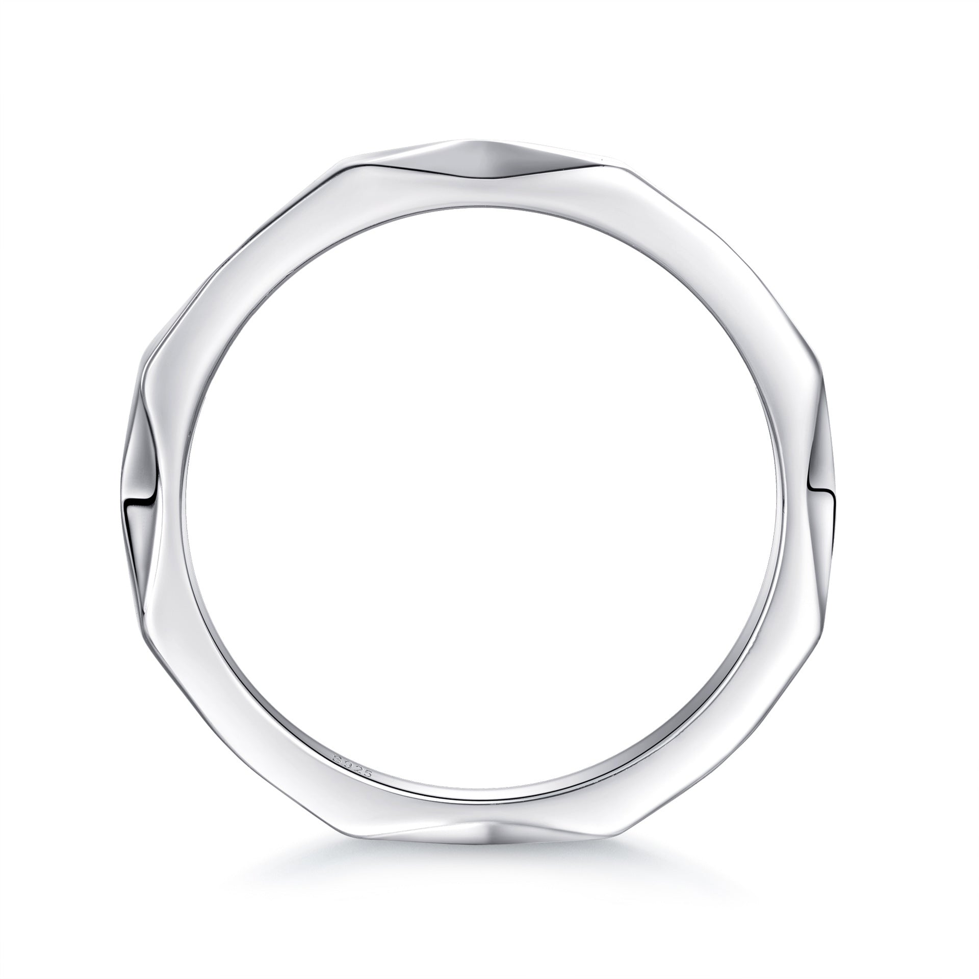 Wholesale  S925 Sterling Silver Plain Ring  Light Luxury Ring